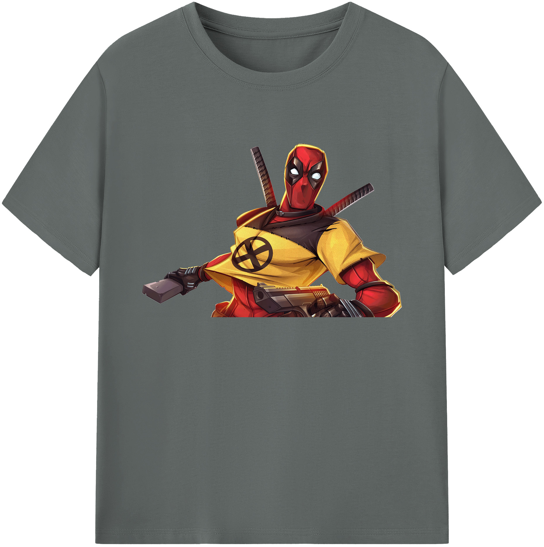 （画像用） Deadpool デッドプール 綿100％ メンズ半袖Tシャツ｜肌触りやわらか＆通気性